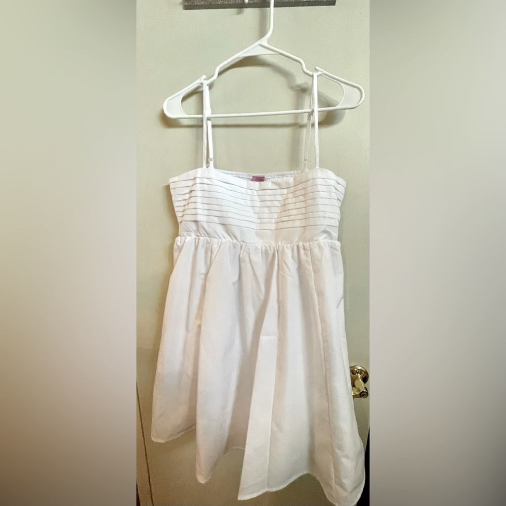 NWT white babydoll dress